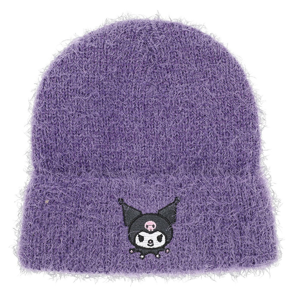 Kuromi Soft and Fuzzy Cuff Beanie