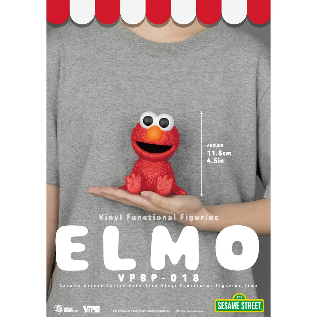 Sesame Street Series Elmo VPBP-018 Palm Size Vinyl Functional Piggy Bank