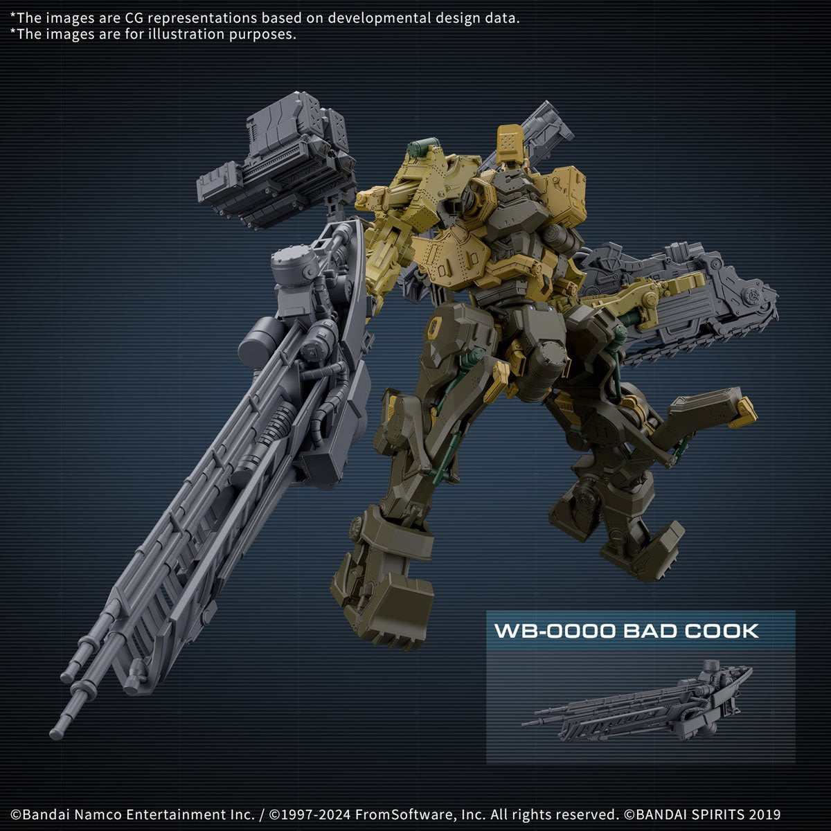 30 Minutes Missions Armored Core VI: Fires of Rubicon Rad CC-3000 Wrecker Milk Tooth Model Kit