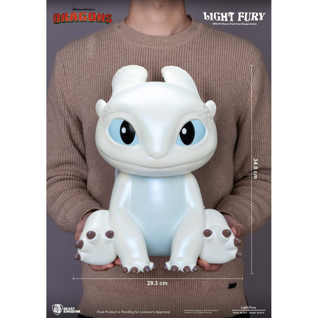 How to Train Your Dragon Light Fury VPB-017 Large Vinyl Piggy Bank
