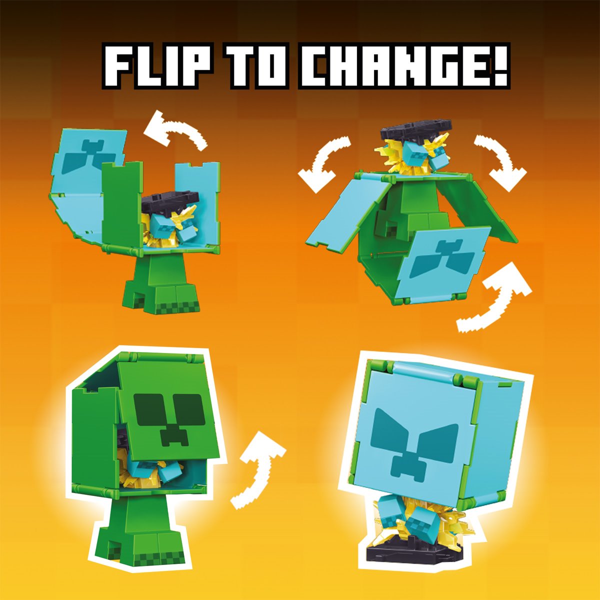 Minecraft Flippin' Figs Mini-Figure Case of 5