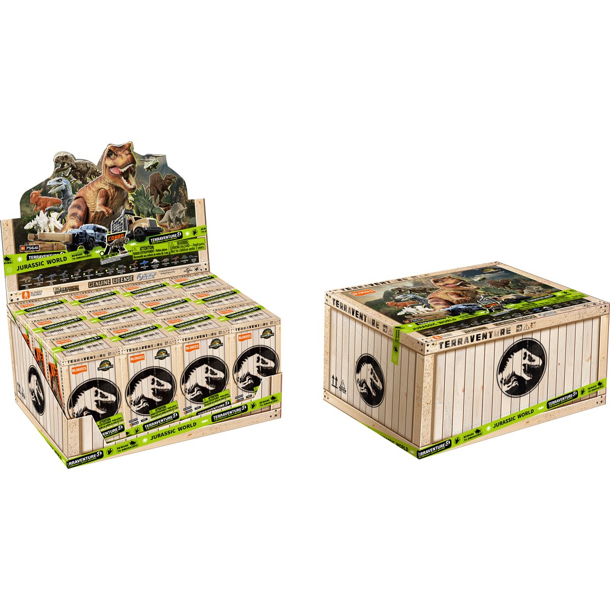 Jurassic World Terraventure Surprise Wave 1 Dinosaur Capture Operation Blind Box Model Kit Display of 12