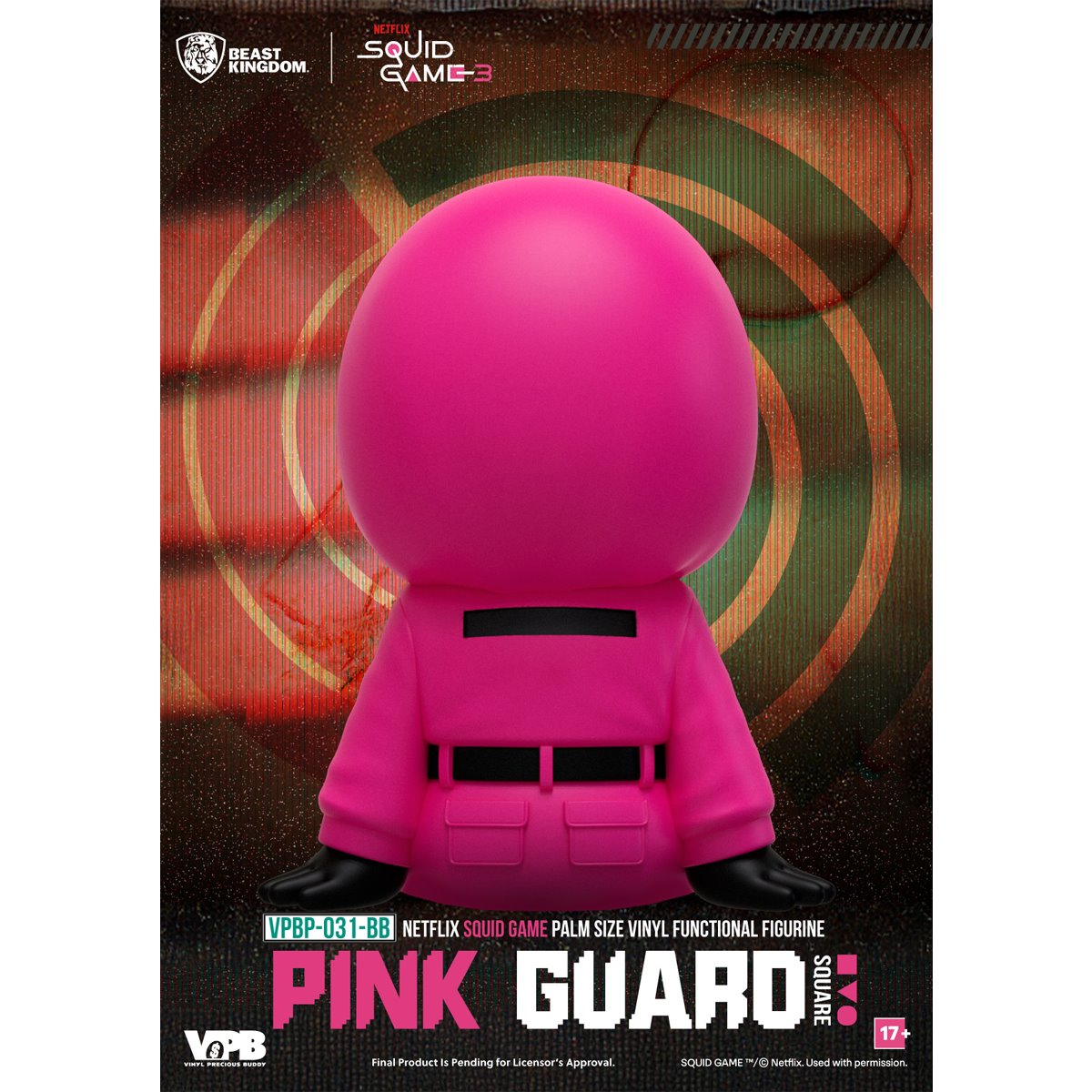 Squid Game VPBP-031 Palm Size Vinyl Functional Piggy Bank Blind Box Case of 6