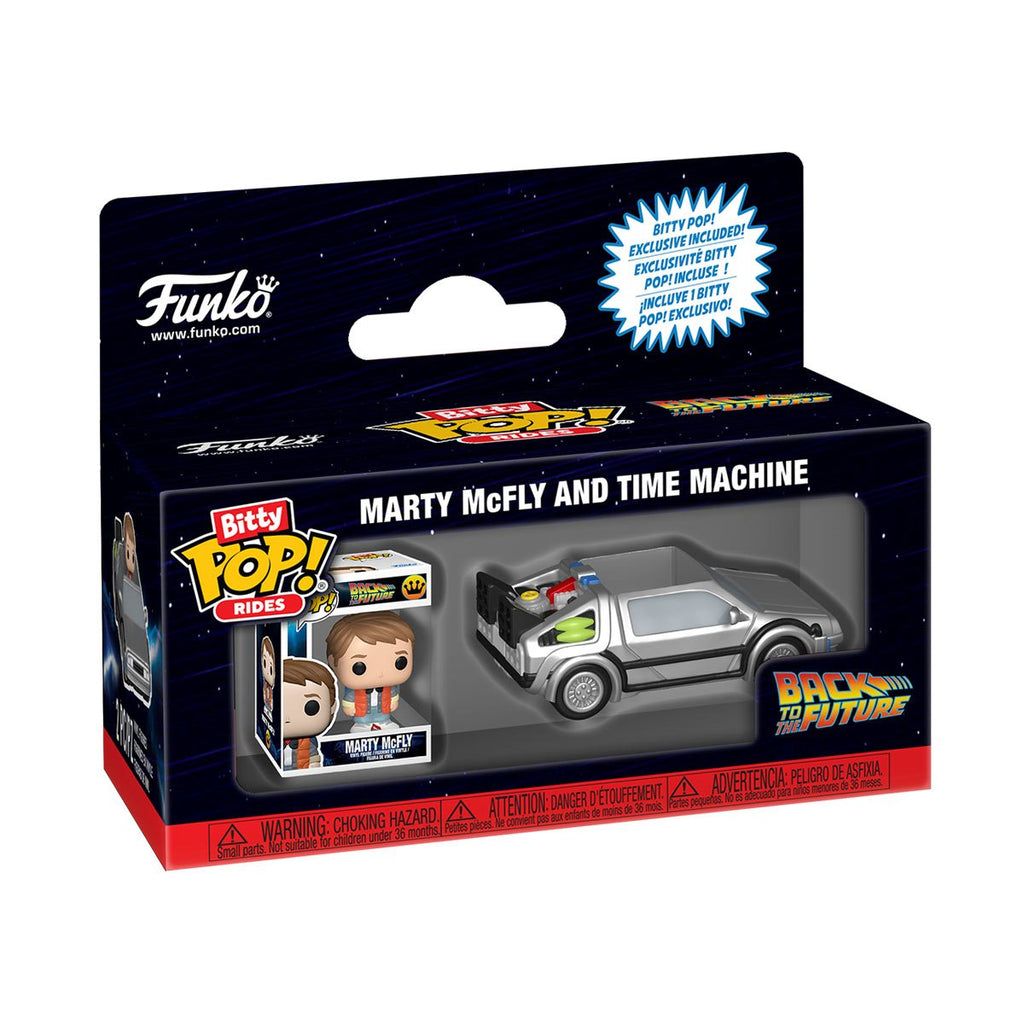 Back to the Future Marty McFly and Time Machine Funko Bitty Pop! Ride
