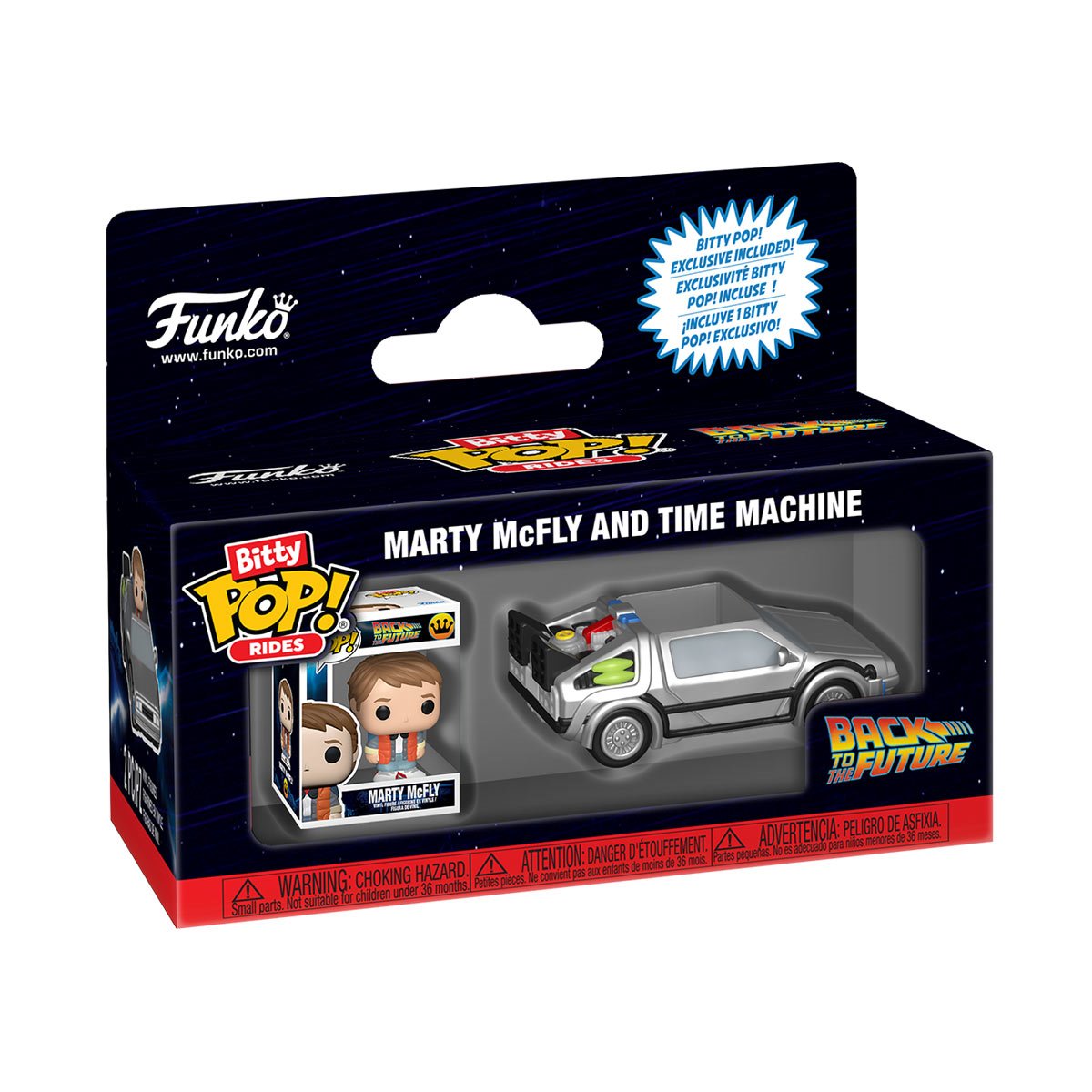 Back to the Future Marty McFly and Time Machine Funko Bitty Pop! Ride