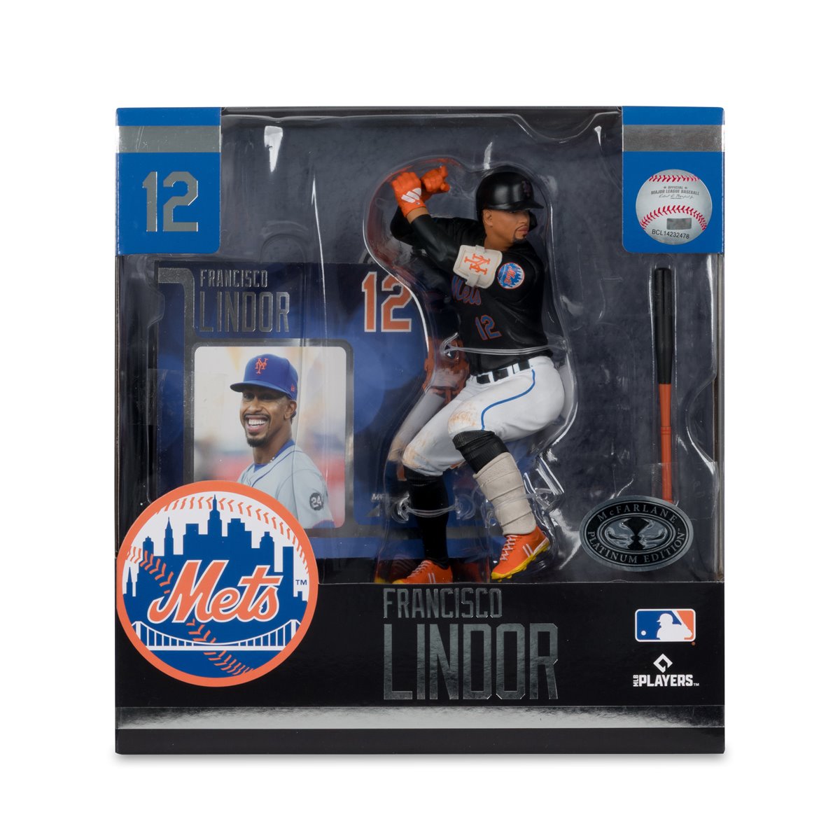 MLB SportsPicks New York Mets Francisco Lindor 7-Inch Posed Figure Case of 6