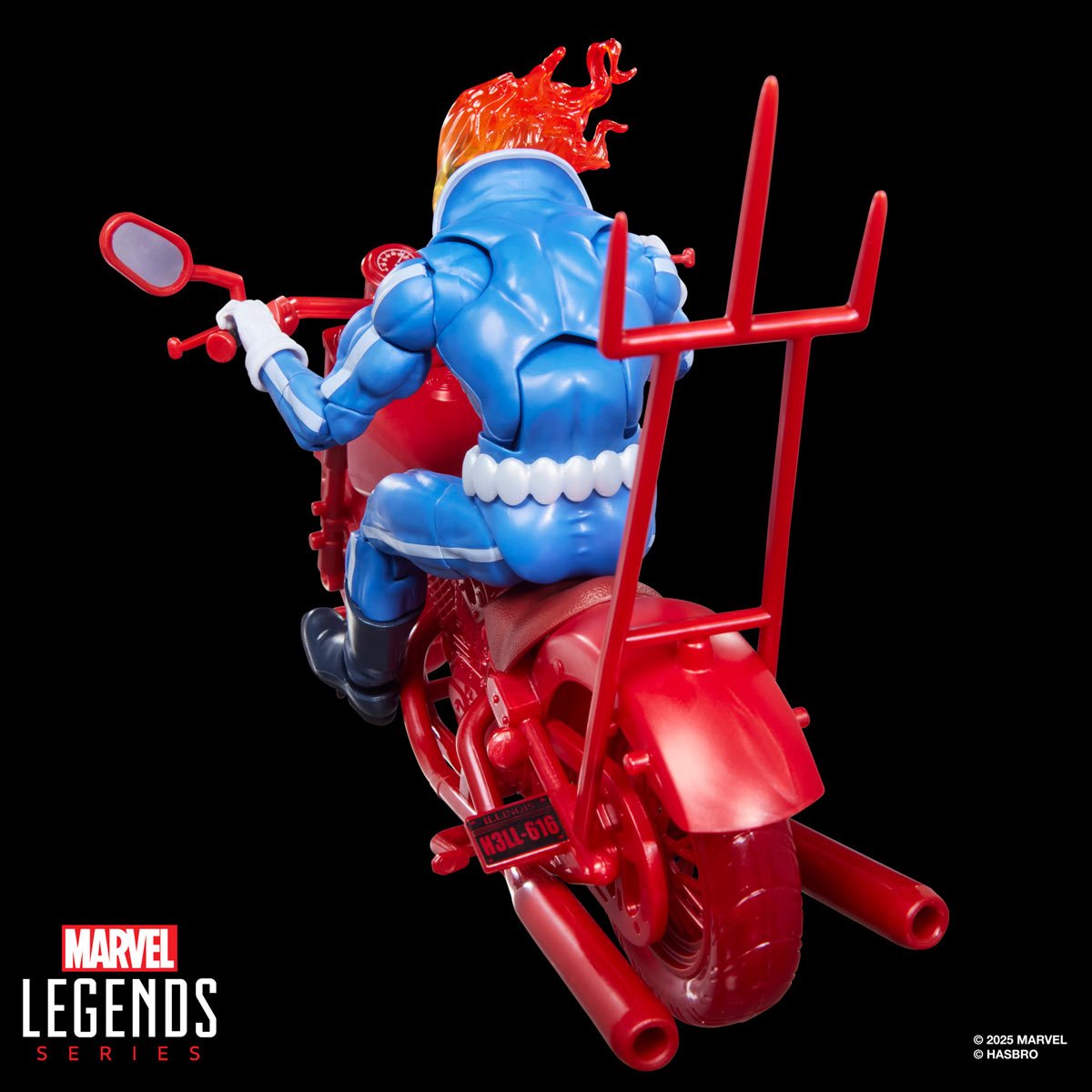 Ghost Rider Marvel Legends Series Johnny Blaze 6-Inch Action Figure with Motorcycle