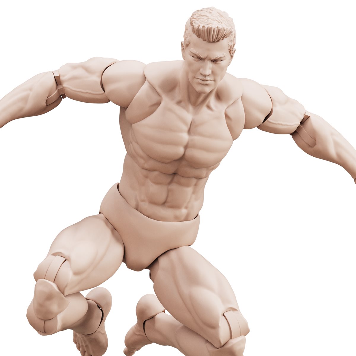 Epic H.A.C.K.S Blanks Champagne Beige Male 1:12 Scale Action Figure