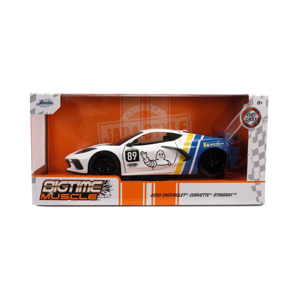 Bigtime Muscle 2020 Chevrolet Corvette Stingray 1:24 Scale Die-Cast Metal Vehicle