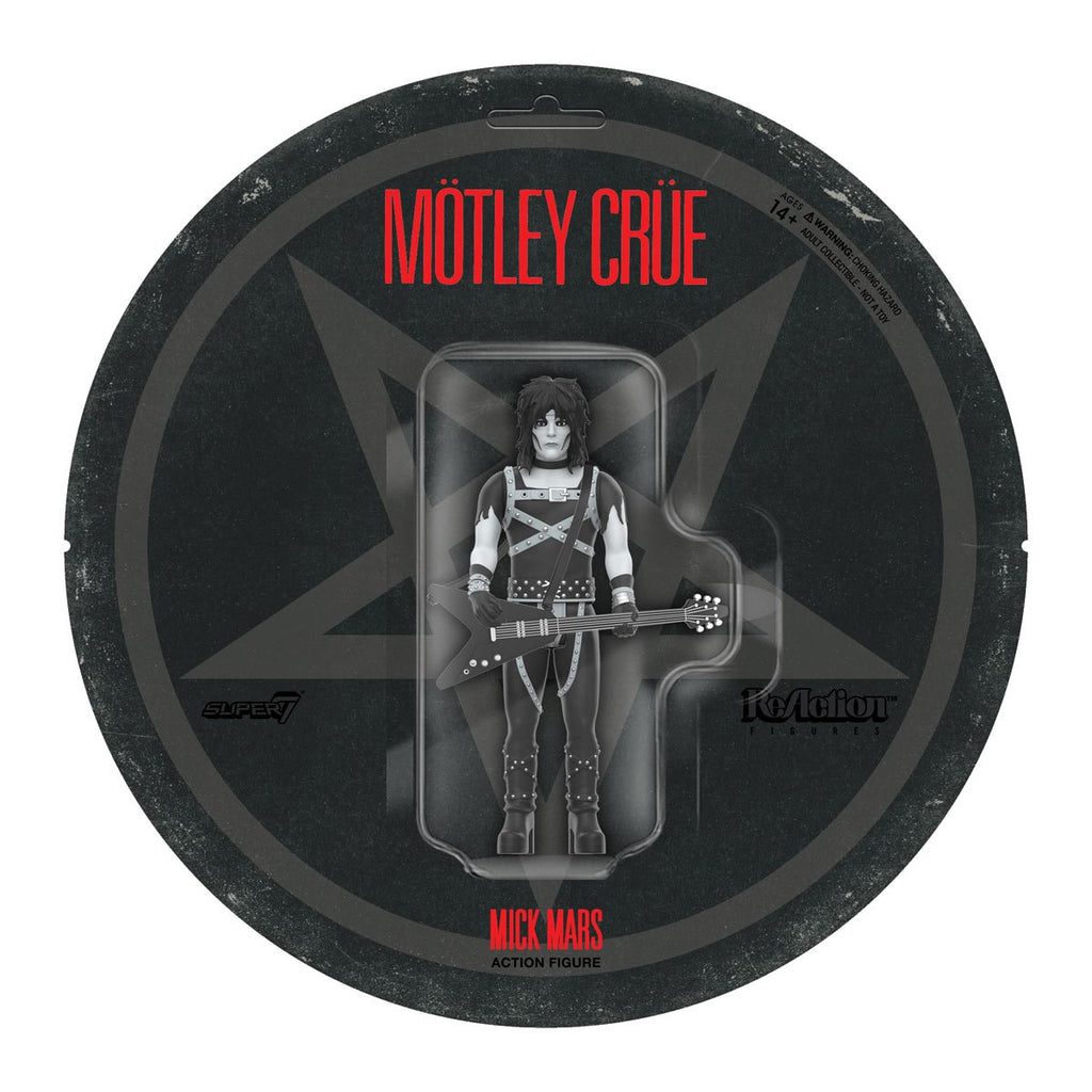 Motley Crue Mick Mars Black and White Shout at the Devil 3 3/4-Inch ReAction Figure