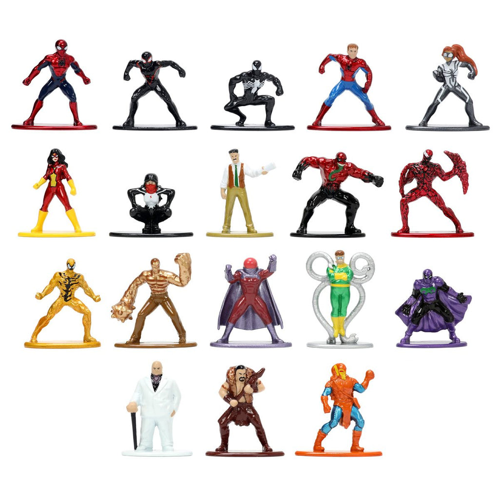 Marvel Spider-Man Nano MetalFigs Mini-Figure Wave 8 18-Pack