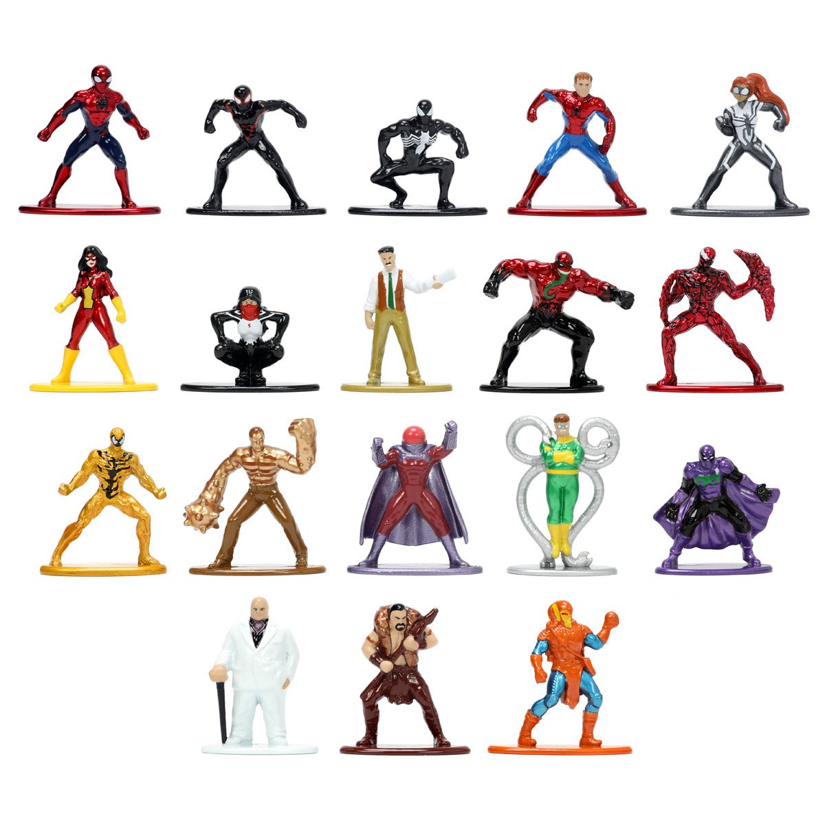 Marvel Spider-Man Nano MetalFigs Mini-Figure Wave 8 18-Pack