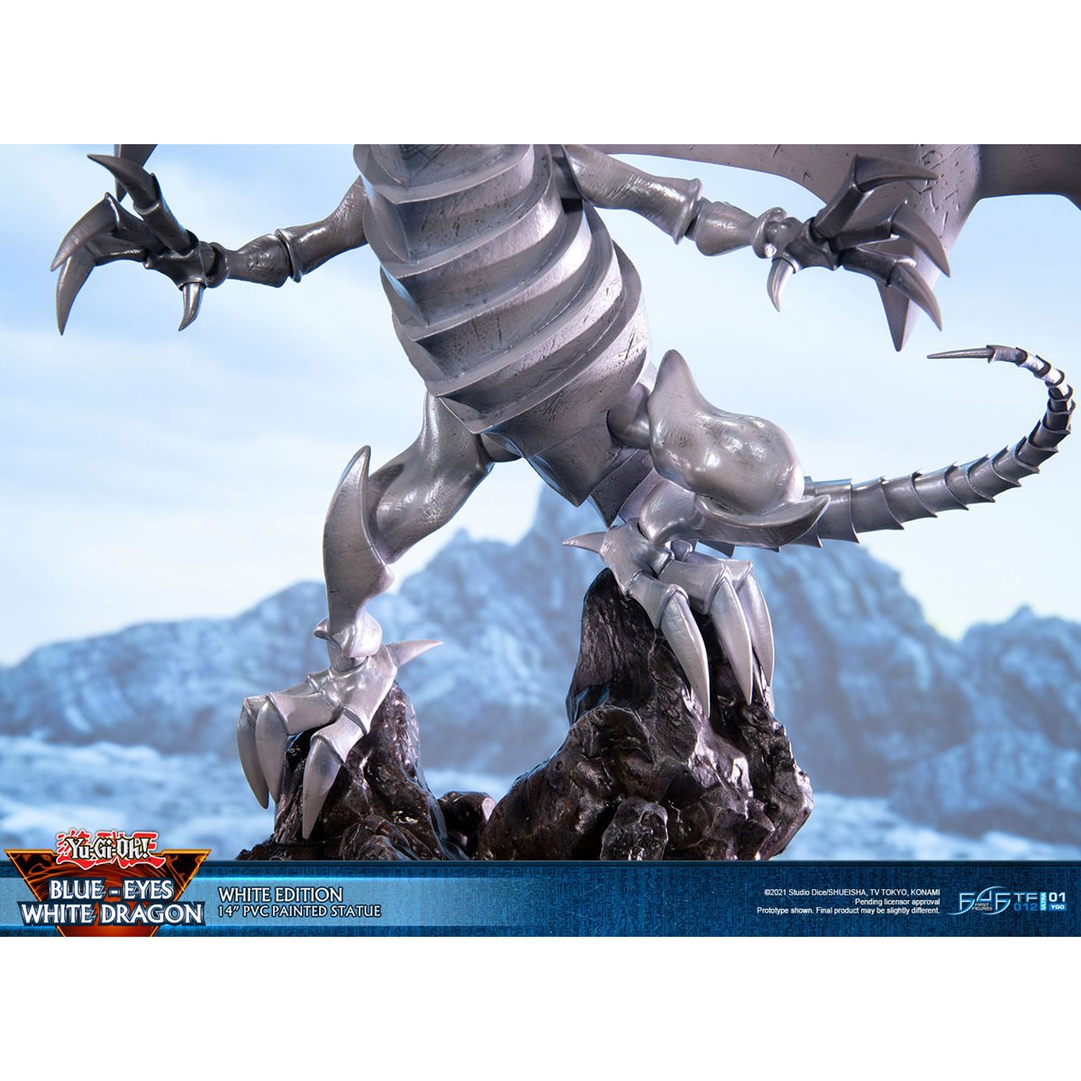 Yu-Gi-Oh! Blue-Eyes White Dragon 14-Inch White Statue