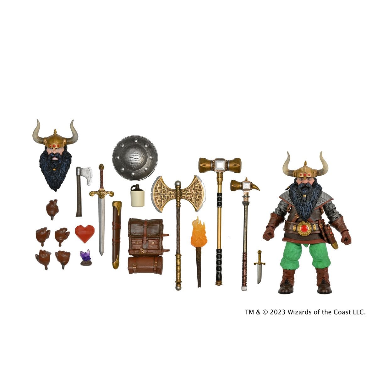 Dungeons & Dragons Ultimate Elkhorn the Good Dwarf Fighter 7-Inch Scale Action Figure