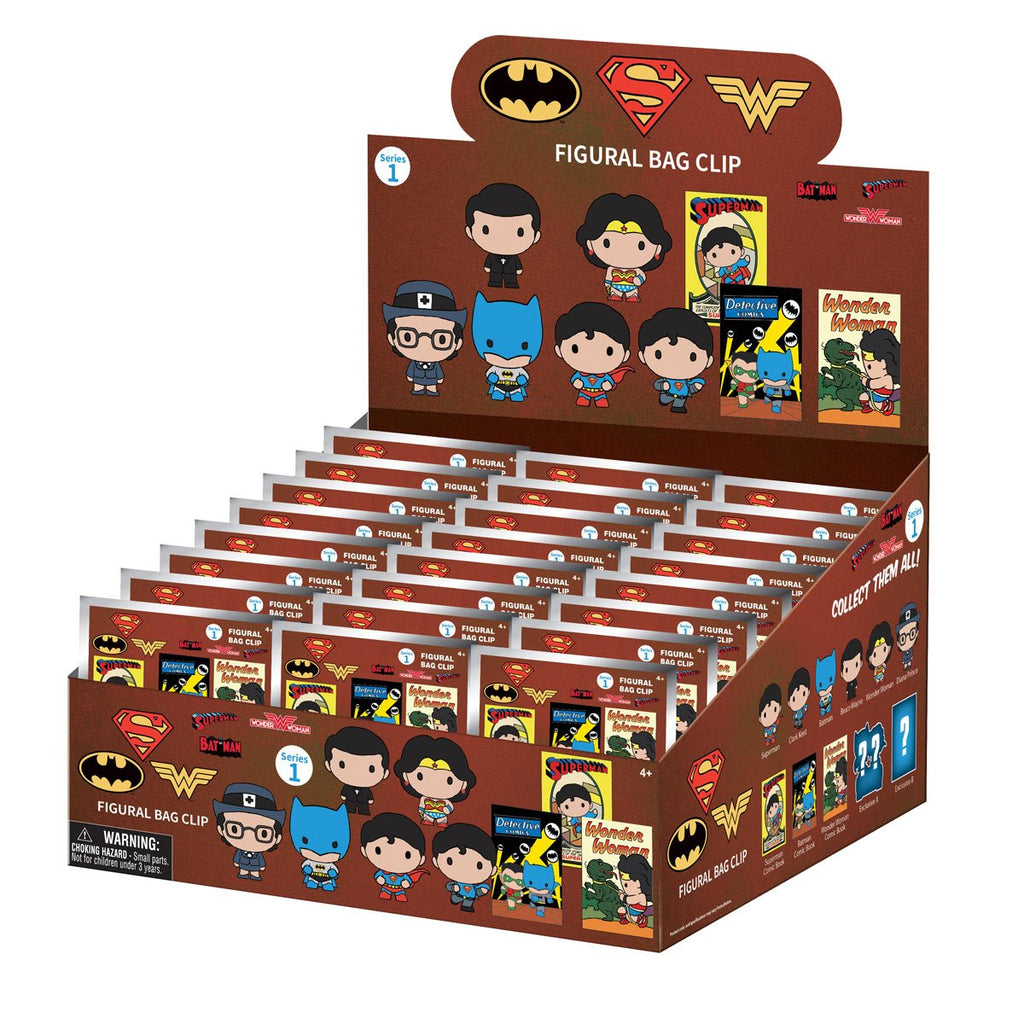 DC Classic Series 1 3D Foam Bag Clip Display Case of 24