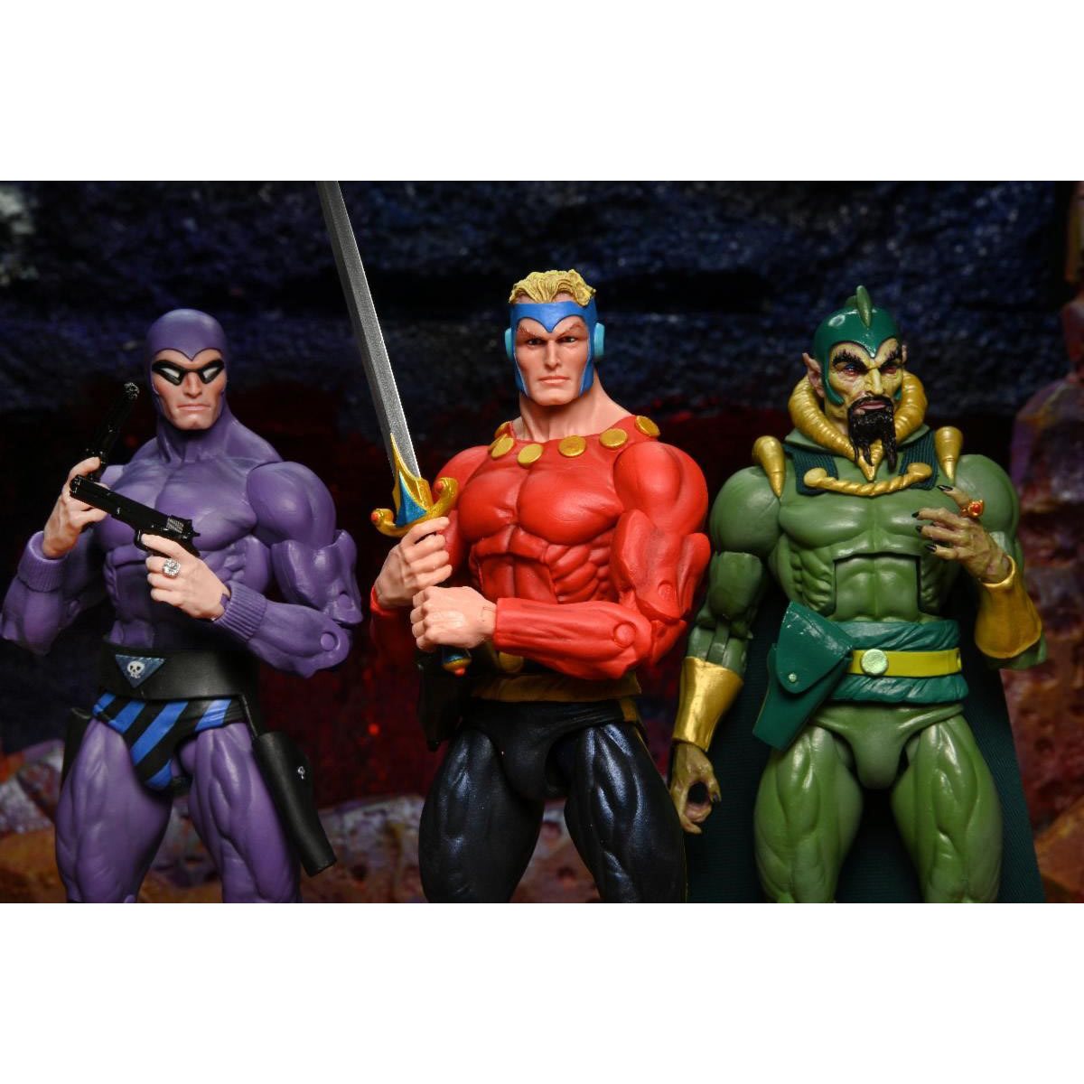 King Features Original Superheroes Series 1 7-Inch Scale Action Figure Set of 3