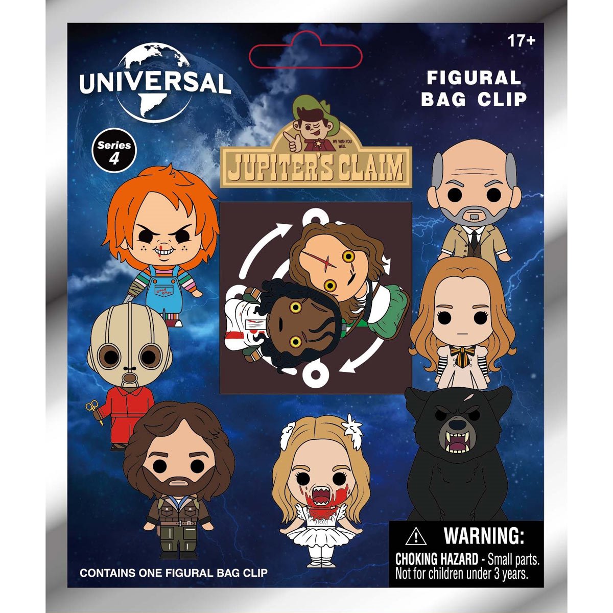 Universal Horror Series 4 3D Foam Bag Clip Random 6-Pack