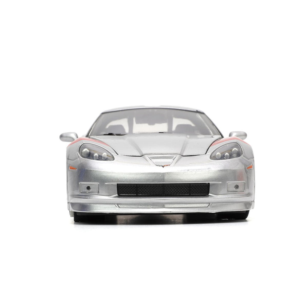 Bigtime Muscle 2006 Chevrolet Corvette Z06 Candy Silver 1:24 Scale Die-Cast Metal Vehicle
