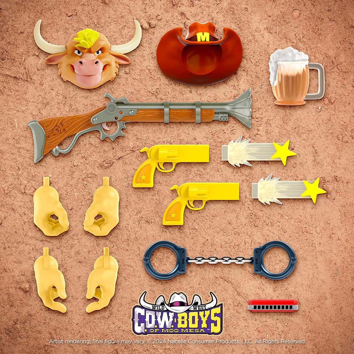 Wild West C.O.W.-Boys of Moo Mesa Marshal Moo Montana 7-Inch Scale Action Figure