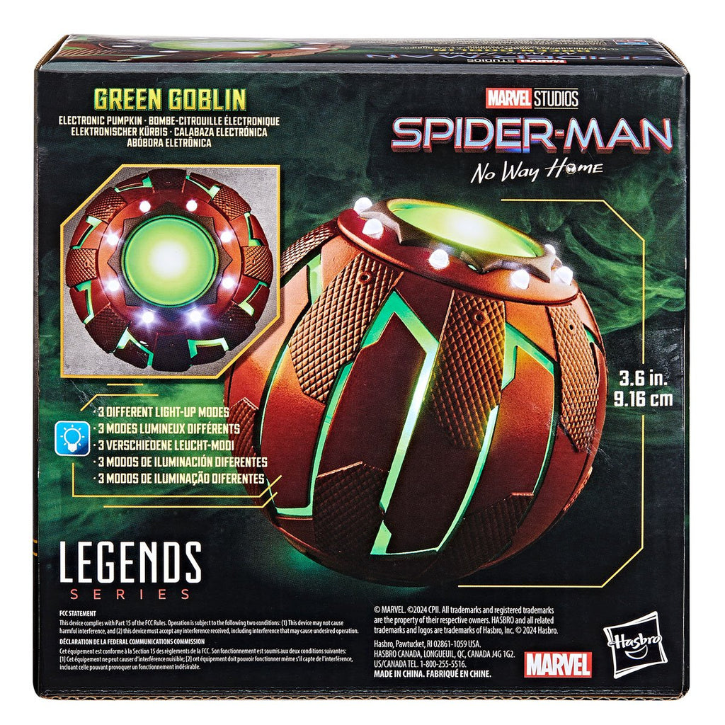 Spider-Man: No Way Home Marvel Legends Series Green Goblin Electronic Pumpkin Prop Replica
