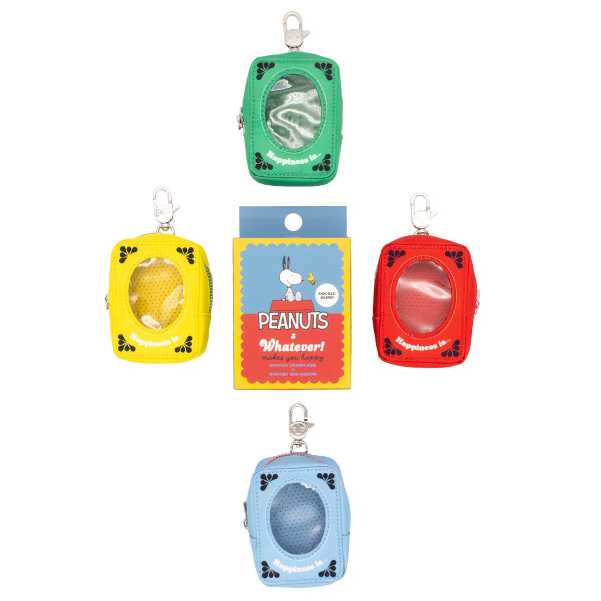 Peanuts 75th Mystery Blind-Box Vintage Soap Box Mini Ita Bag Charms Case of 8