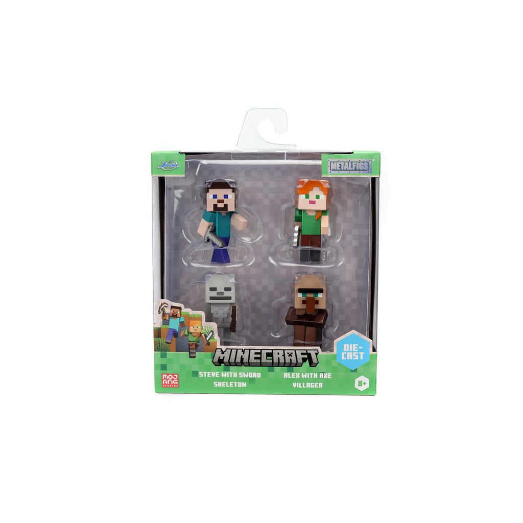 Minecraft Wave 4 MetalFigs 2 1/2-Inch Die-Cast Metal Mini-Figure 4-Pack