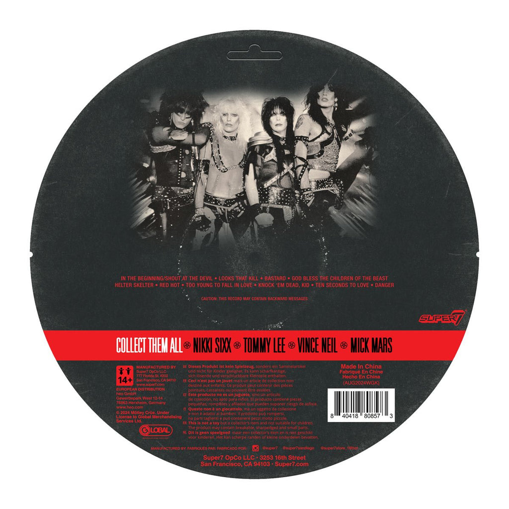 Motley Crue Mick Mars Black and White Shout at the Devil 3 3/4-Inch ReAction Figure