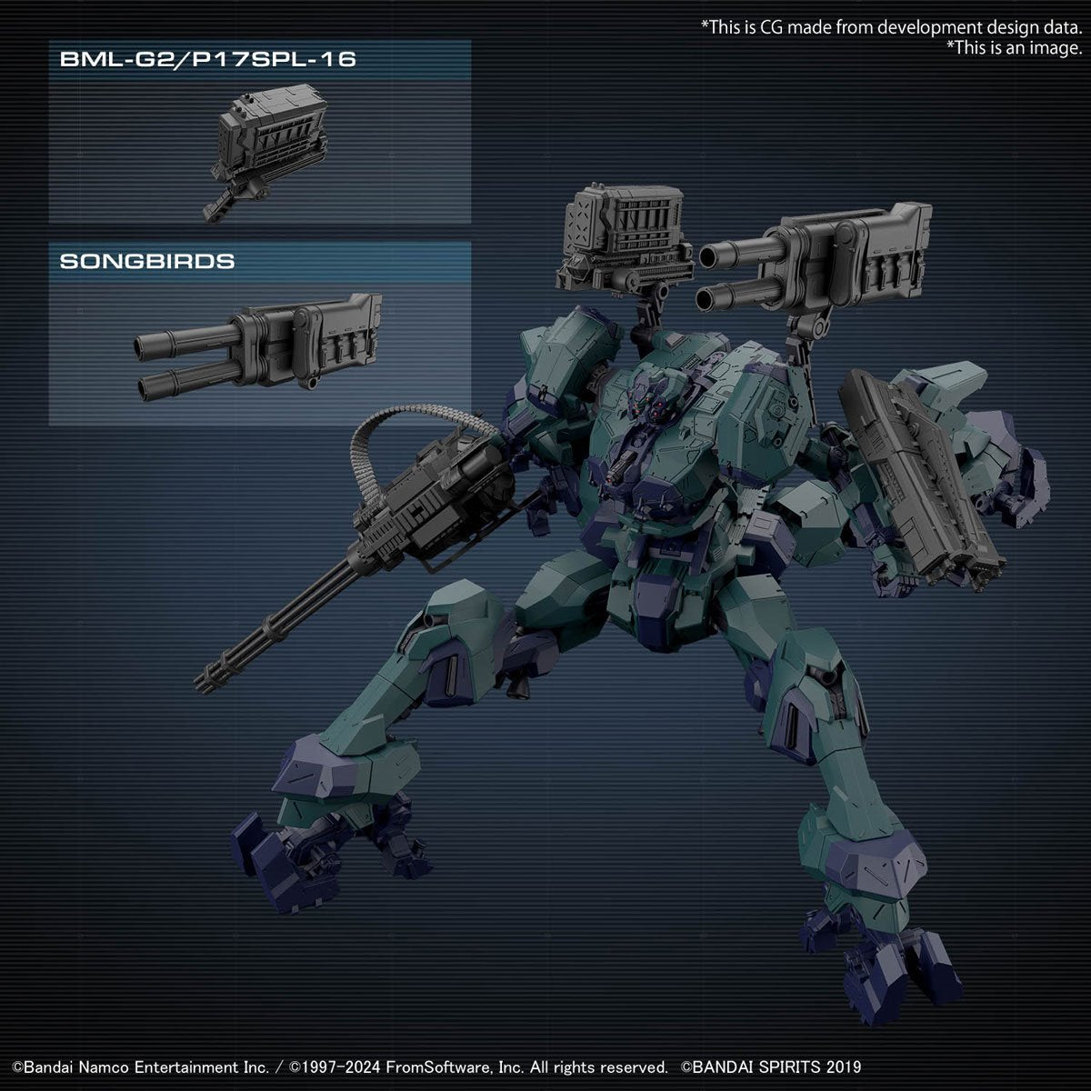 30 Minute Missions Armored Core VI: Fires of Rubicon Balam Industries BD-011 Melander Liger Tail Model Kit