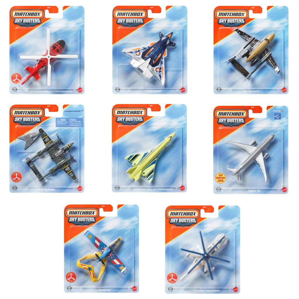Matchbox Sky Busters 2026 Wave 2 Vehicles Case of 8