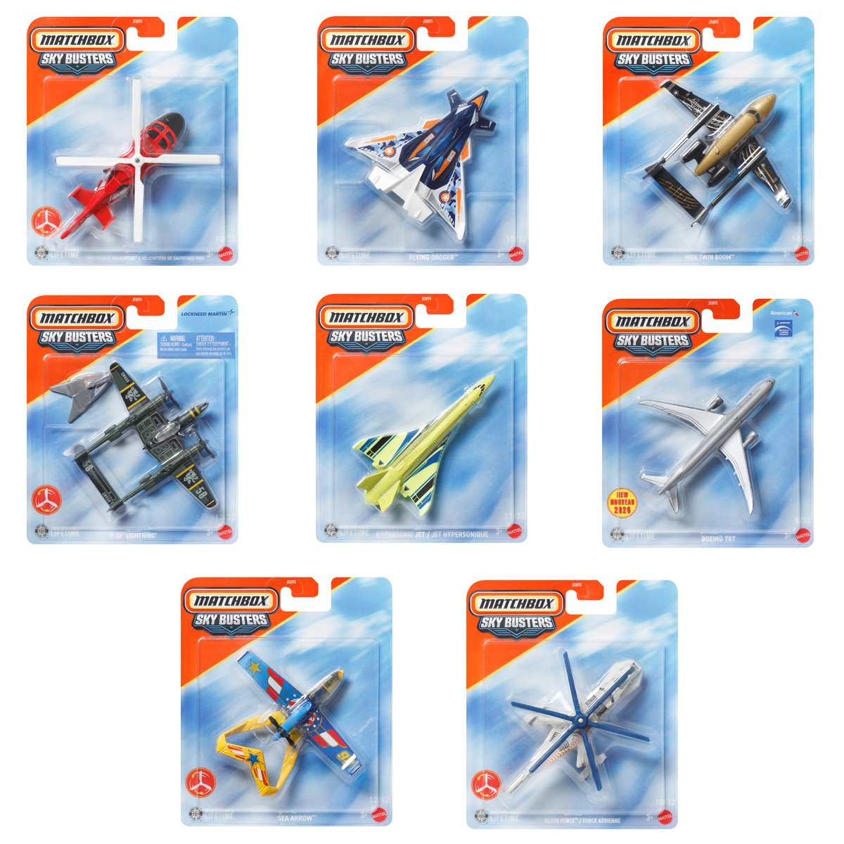 Matchbox Sky Busters 2026 Wave 2 Vehicles Case of 8
