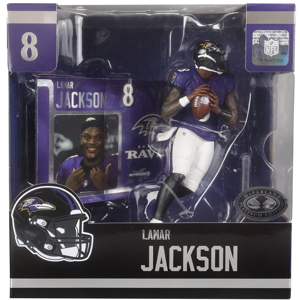 NFL SportsPicks 2024 Wave 2 Baltimore Ravens Lamar Jackson 7-Inch Scale Posed Figure