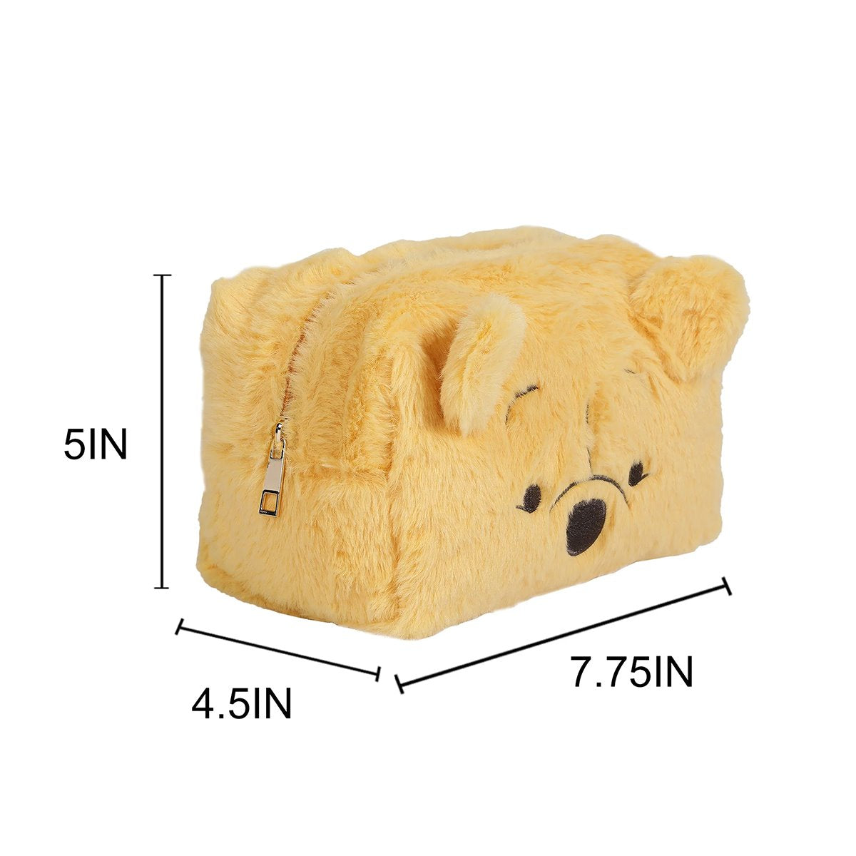 Winnie the Pooh Faux Fur Cosmetic Bag