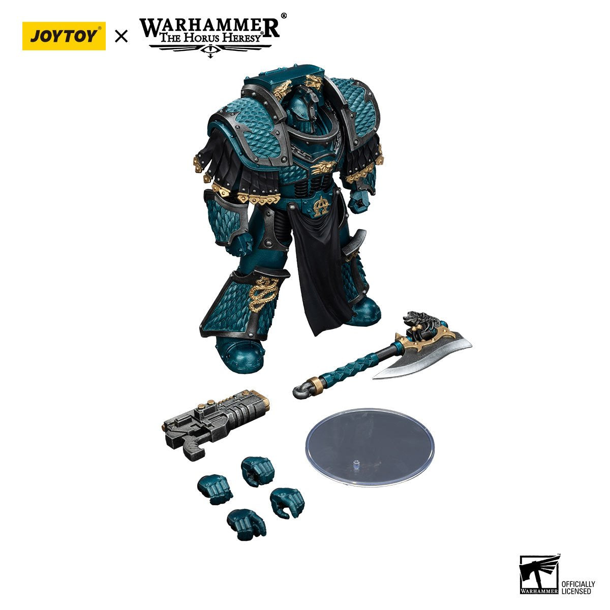 Joy Toy Warhammer The Horus Heresy Alpha Legion Lernaean Terminator with Volkite Charger 1:18 Scale Action Figure