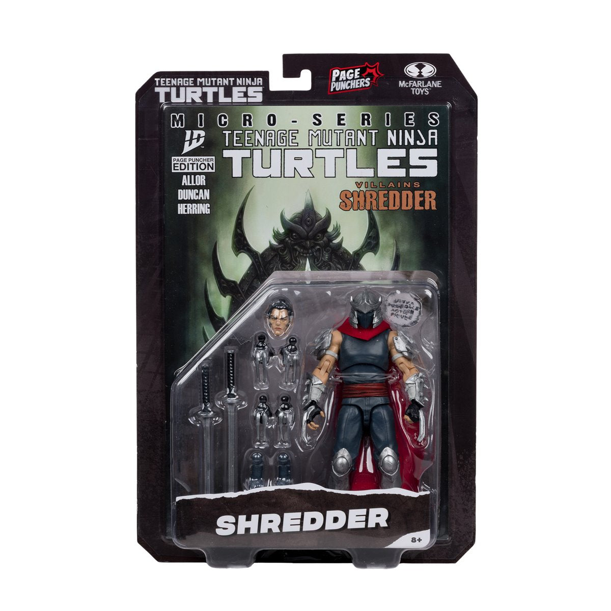 Teenage Mutant Ninja Turtles Page Punchers Wave 1 Shredder 5-Inch Scale Action Figure with Comic