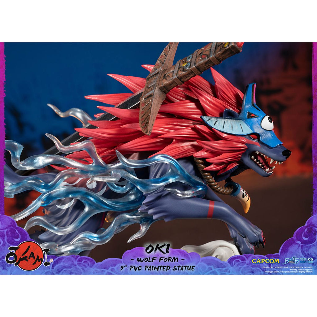 Okami Amaterasu Wolf Form Special Edition Painted Statue