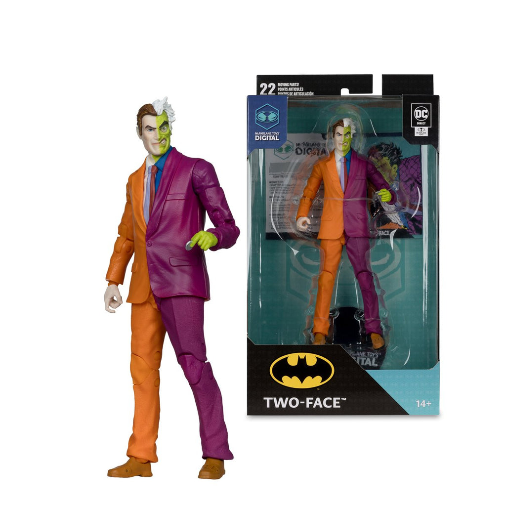 DC Direct Wave 4 Two-Face The Silver Age 7-Inch Scale Action Figure with McFarlane Toys Digital Collectible