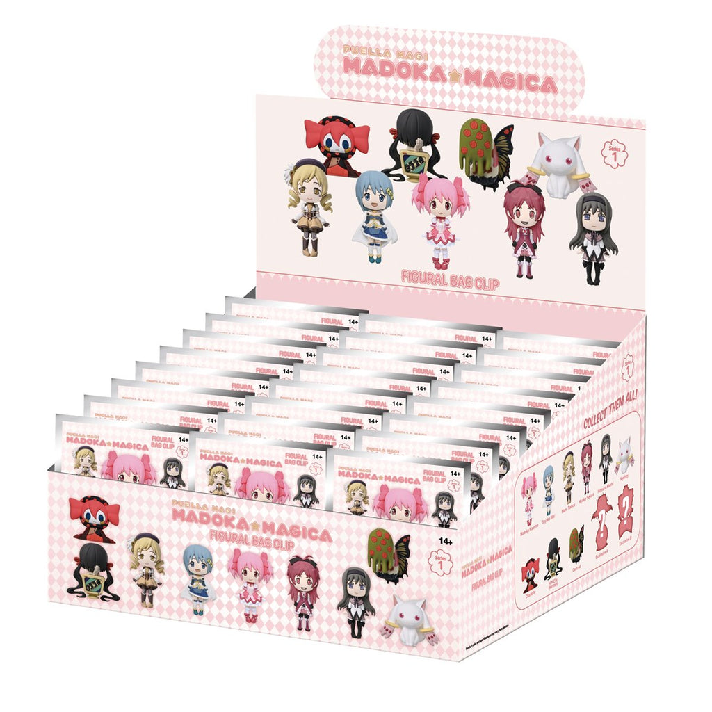 Puella Magi Madoka Magica 3D Foam Bag Clip Random 6-Pack