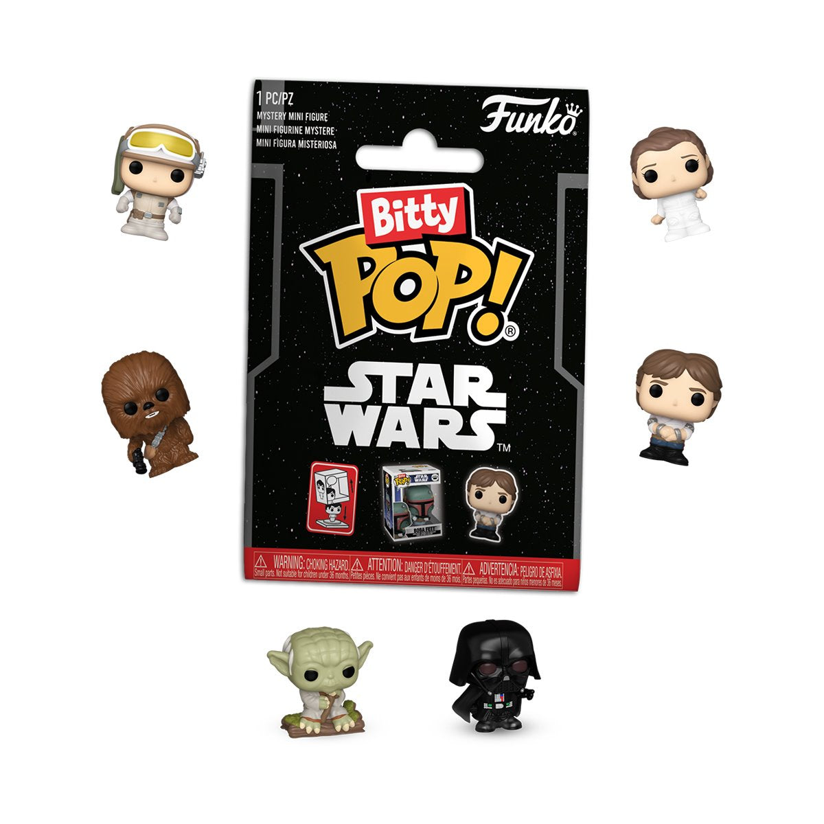 Star Wars Funko Bitty Pop! Singles Wave 2 Display Case of 32