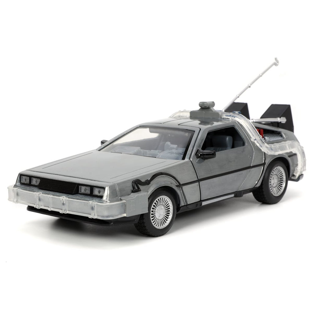 Back to the Future 1 Time Machine with Light 1:24 Scale Die-Cast Metal Vehicle