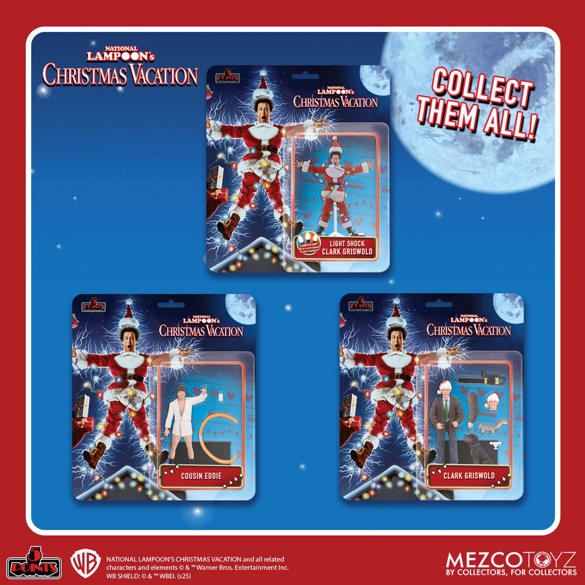 National Lampoon's Christmas Vacation 5 Points Action Figure Set of 2