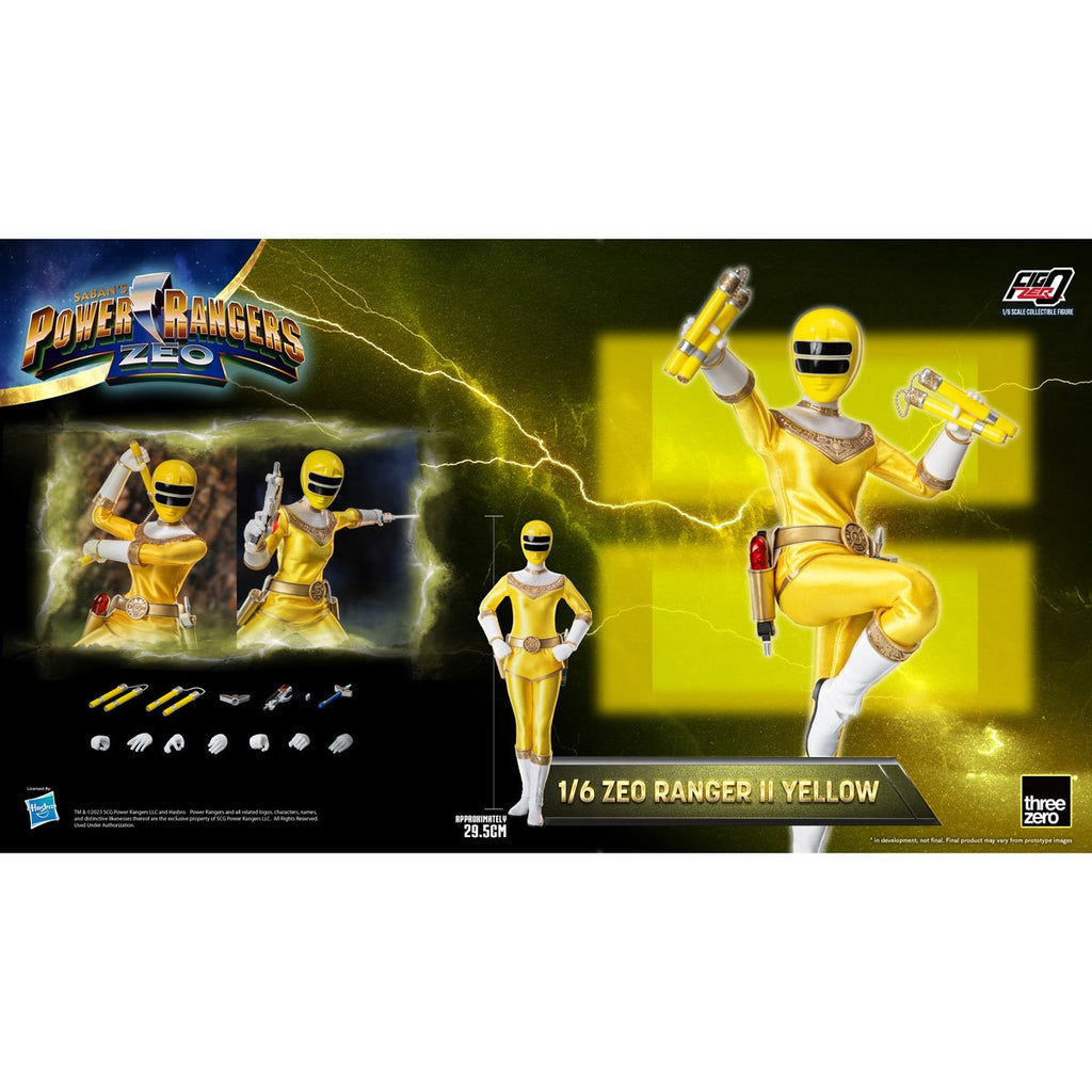 Power Rangers Zeo Yellow Zeo Ranger II FigZero 1:6 Scale Action Figure