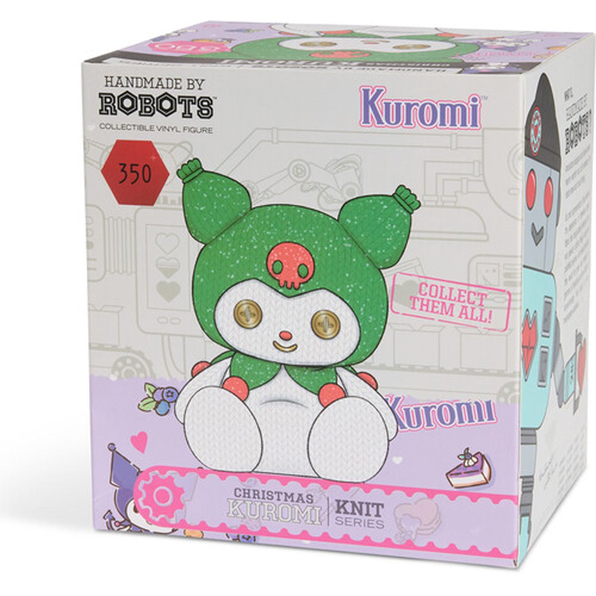 Hello Kitty and Friends Kuromi #350 Christmas Handmade By Robots Vinyl Figure