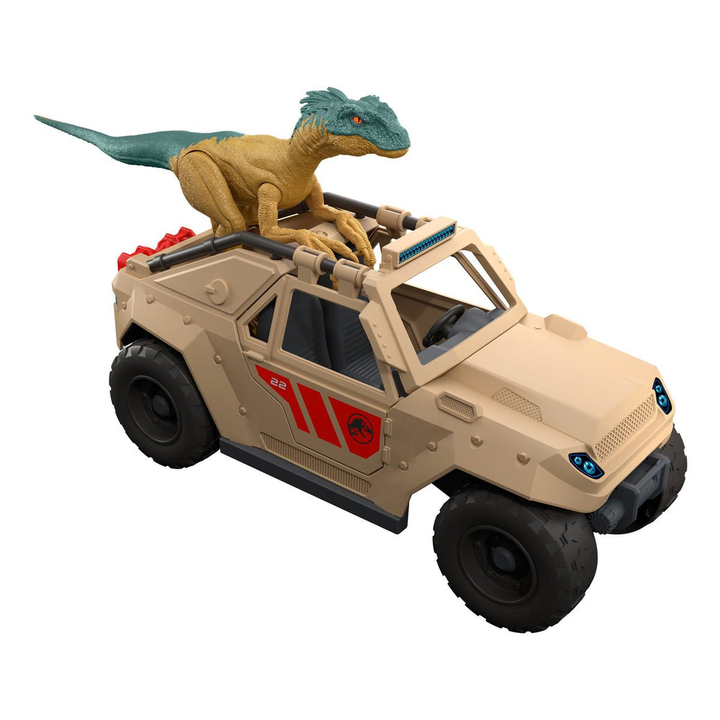 Jurassic World Velociraptor & Vehicle Chase Action Figure 2-Pack