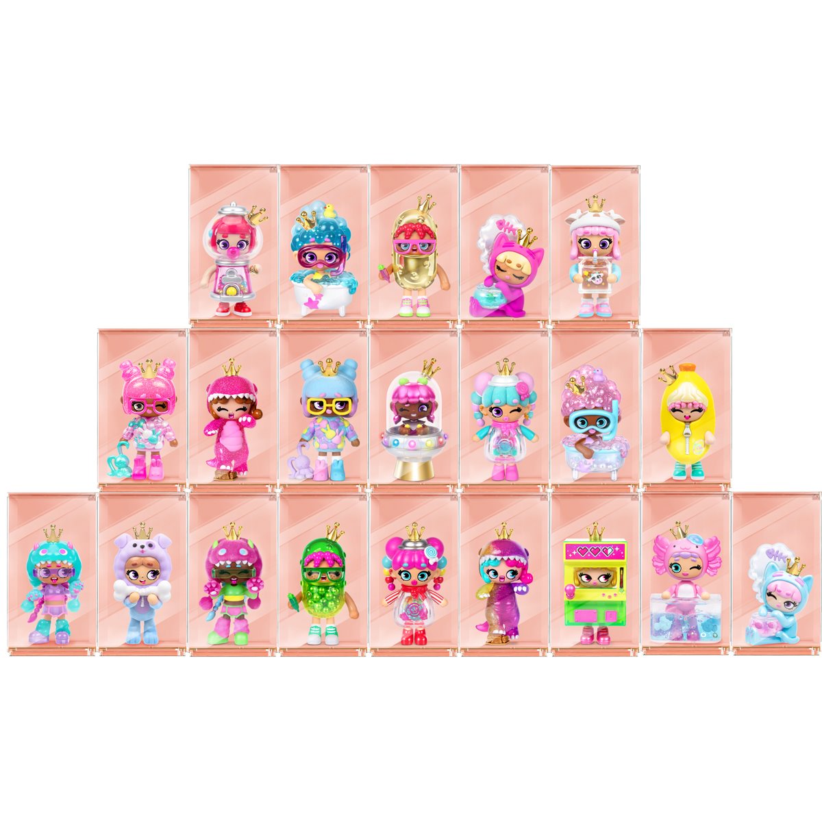 XOX Kweenie Quirky Mystery 4-Inch Figure Display Case of 11