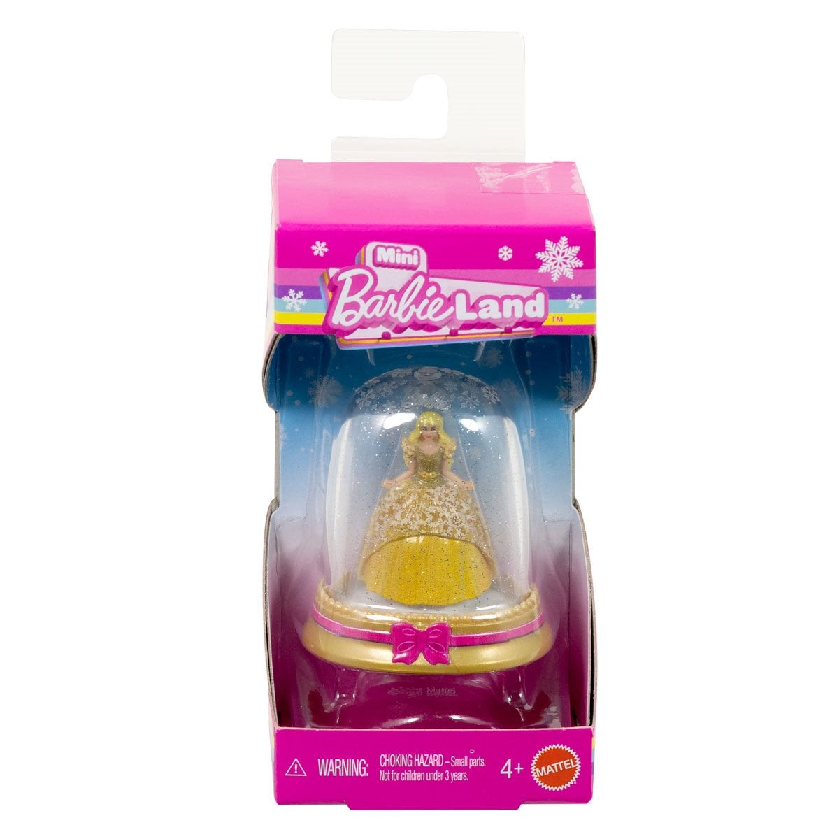 Mini BarbieLand Holiday Doll and Snow Globe Playset Case of 6