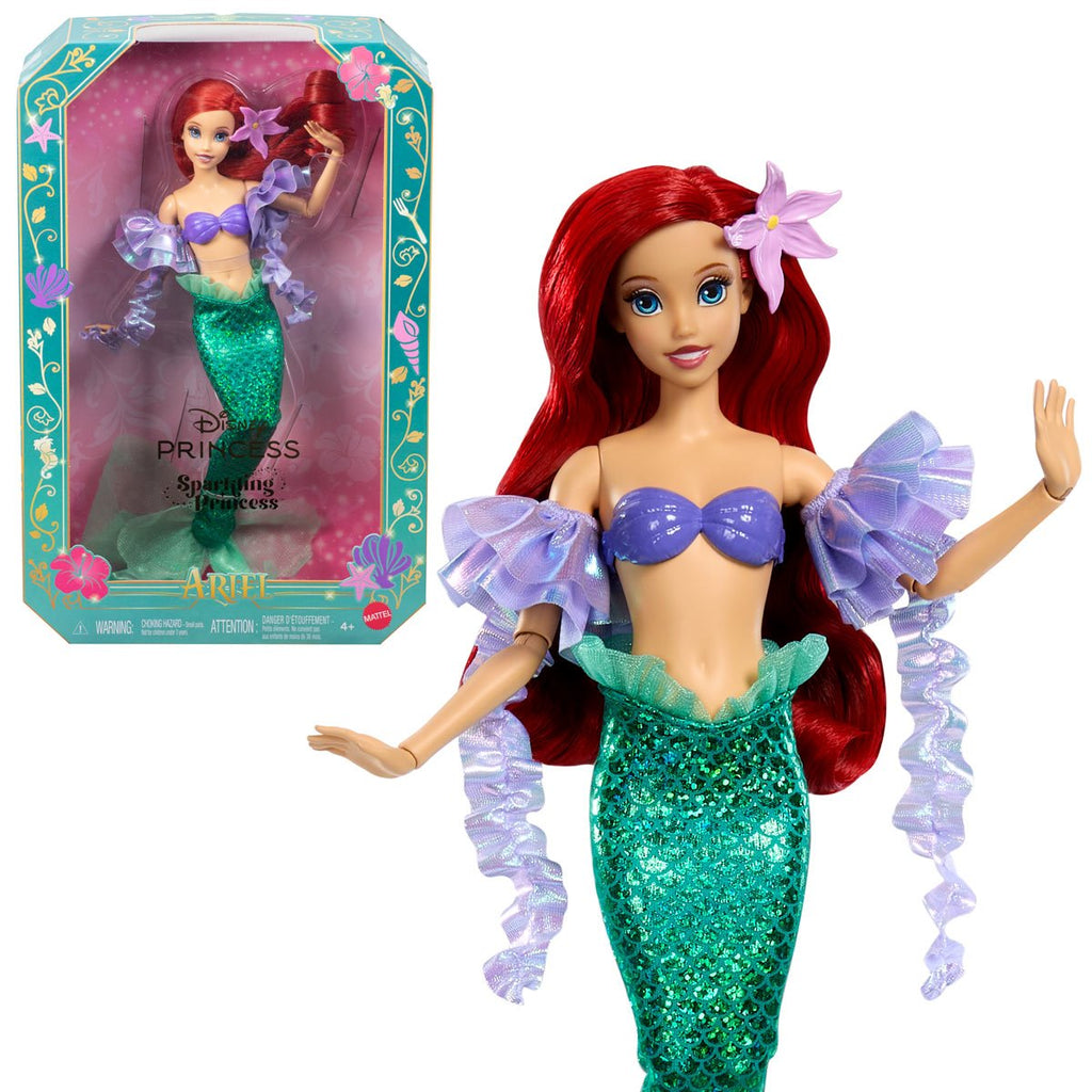 Disney Princess Sparkling Princess Ariel Fashion Doll