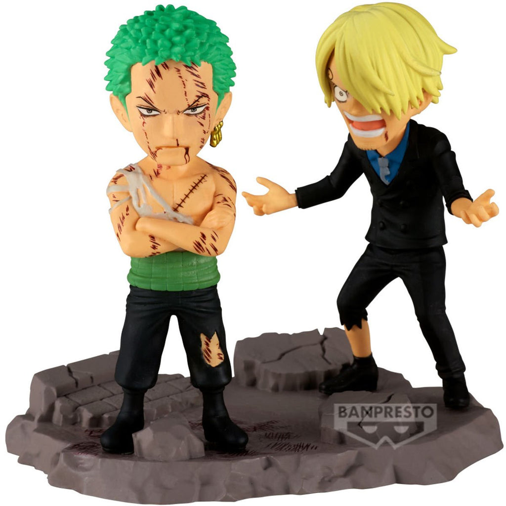 Roronoa Zoro and Sanji Nothing At All World Collectable Figure Log Stories Statue