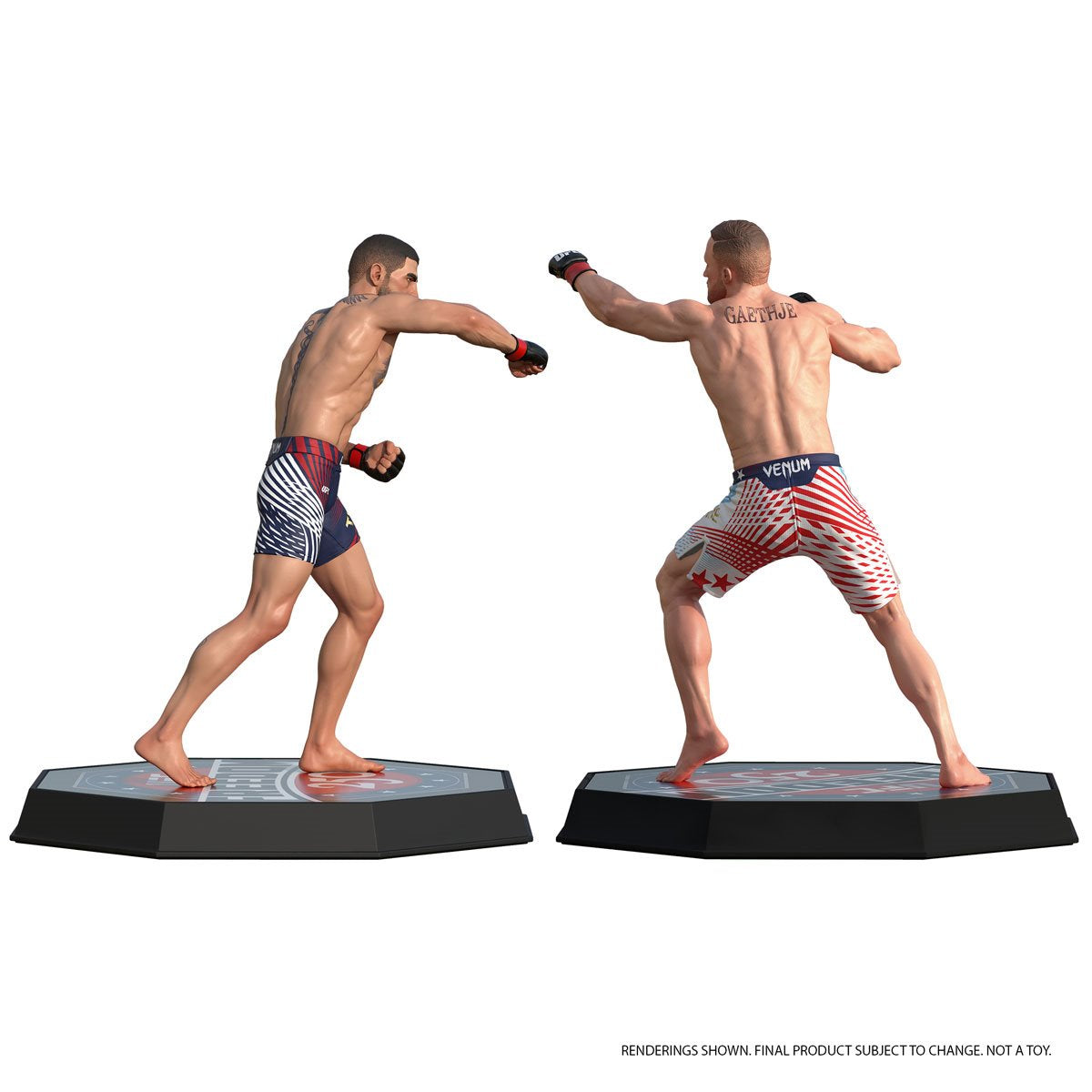 UFC SportsPicks Ilia Topuria vs Justin Gaethje Freedom 250 7-Inch Scale Posed Figure 2-Pack