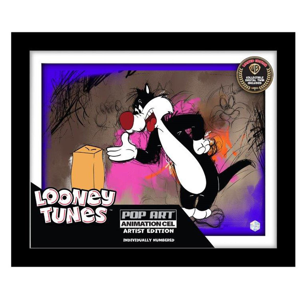 Looney Tunes Who's Kitten Who? #1104 Animation Cel Artist Edition Framed Art Print