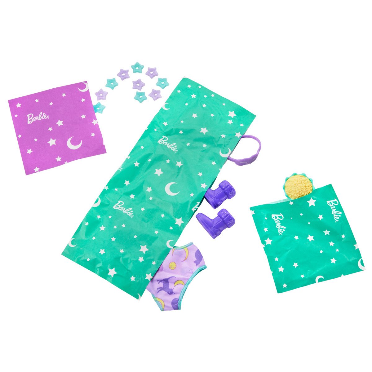 Barbie Sleepover Reveal Purple Doll and Accessories